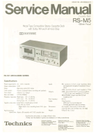 Technics - RSM-5 - Service manual